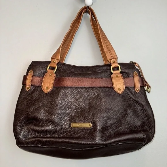 EUC Cole Haan Pebble Leather Hobo Purse Bag Brown Copper - Picture 8 of 11